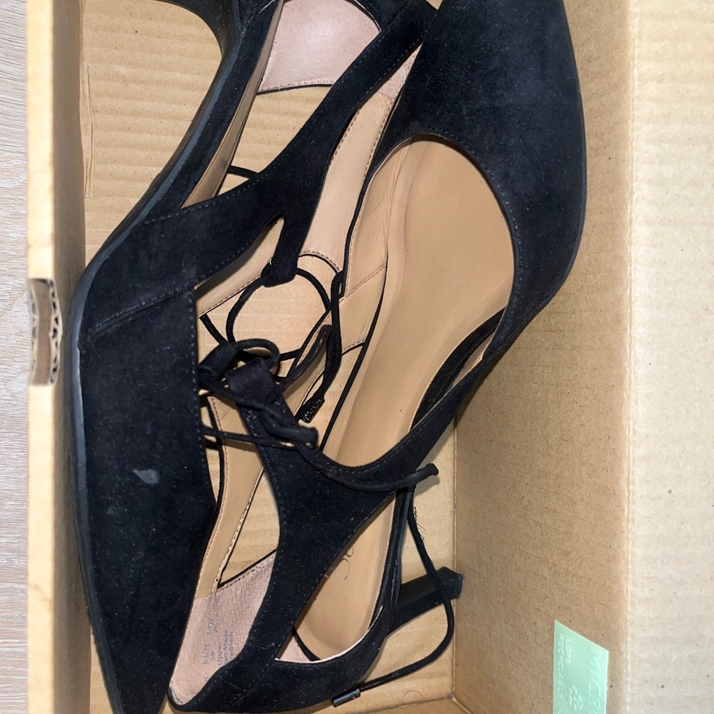 Chic Black Lace-Up Heels for Women